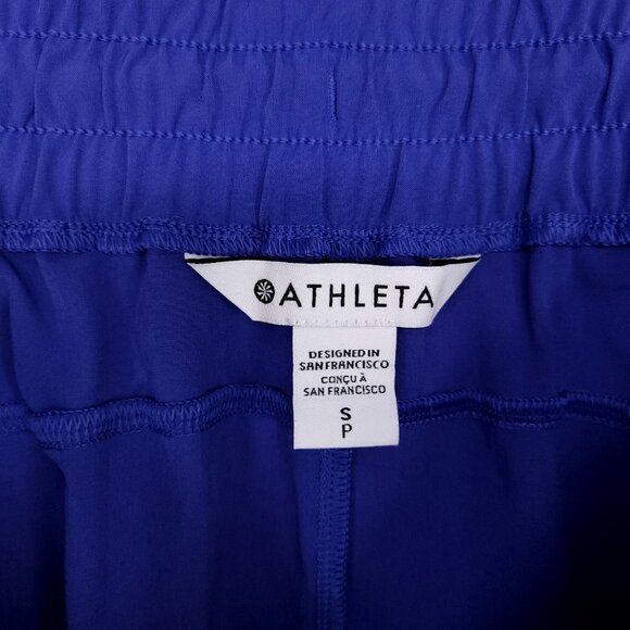 Athleta Crossroads Shorts Women Size Small Purple Drawstring Pockets Athleisure - Picture 8 of 12
